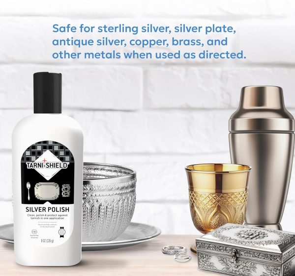 Tarni Shield Silver Polish 226gr - 8oz Crema Plata Y Metales - Image 3