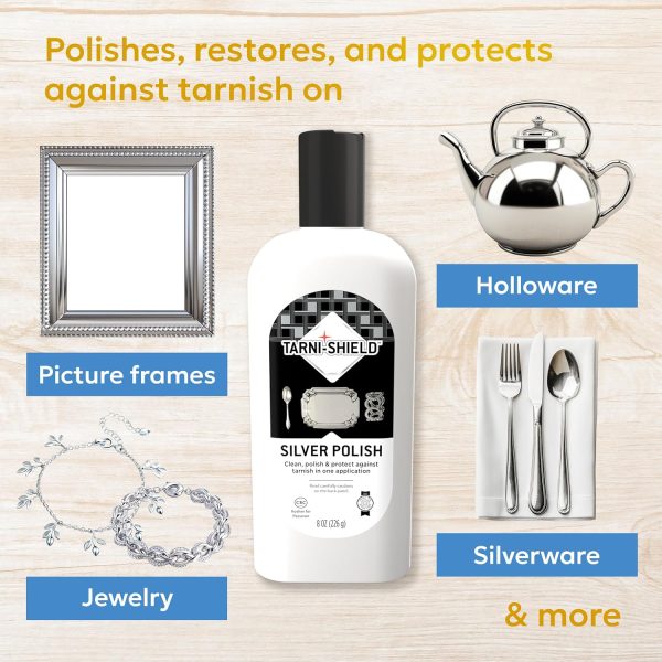 Tarni Shield Silver Polish 226gr - 8oz Crema Plata Y Metales - Image 4