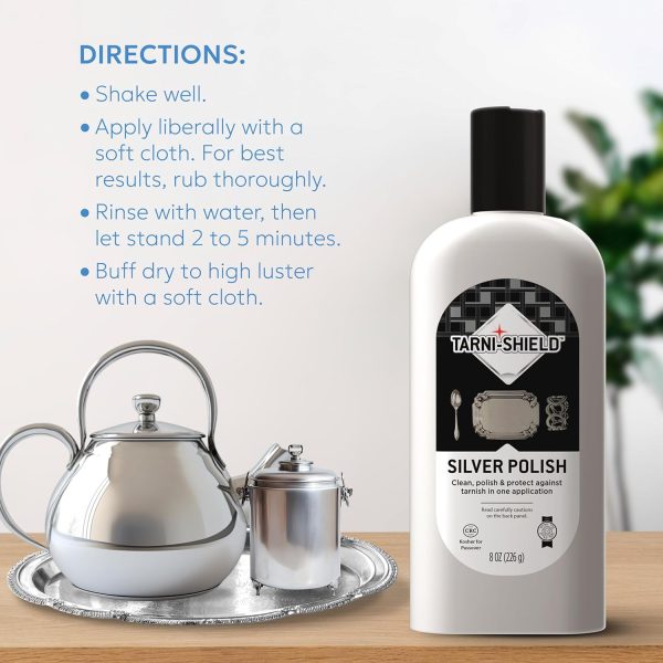 Tarni Shield Silver Polish 226gr - 8oz Crema Plata Y Metales - Image 5